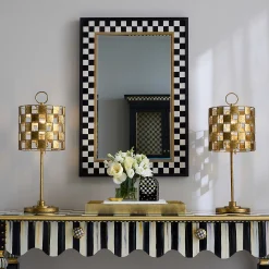 MacKenzie-Childs Hopscotch Check Large Rectangle Wall Mirror| Room Accents