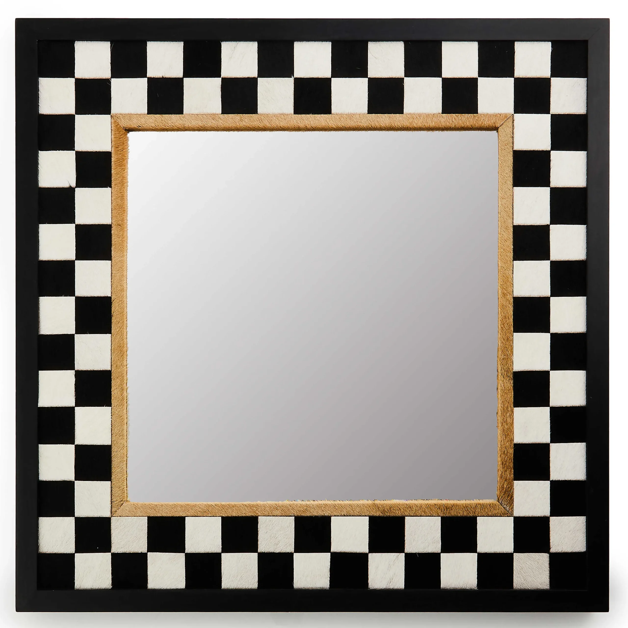 MacKenzie-Childs Hopscotch Check Square Wall Mirror| Room Accents
