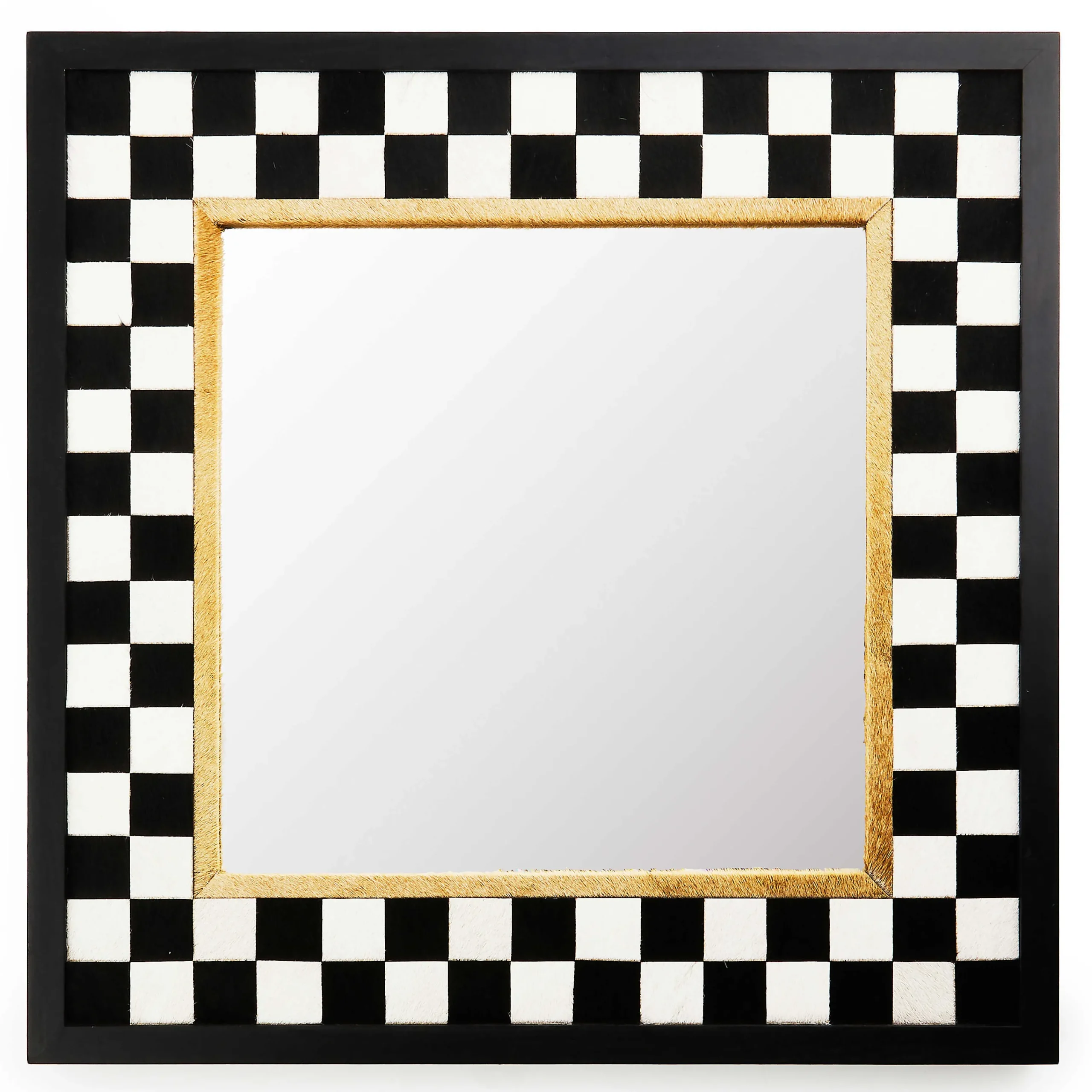 MacKenzie-Childs Hopscotch Check Square Wall Mirror| Room Accents