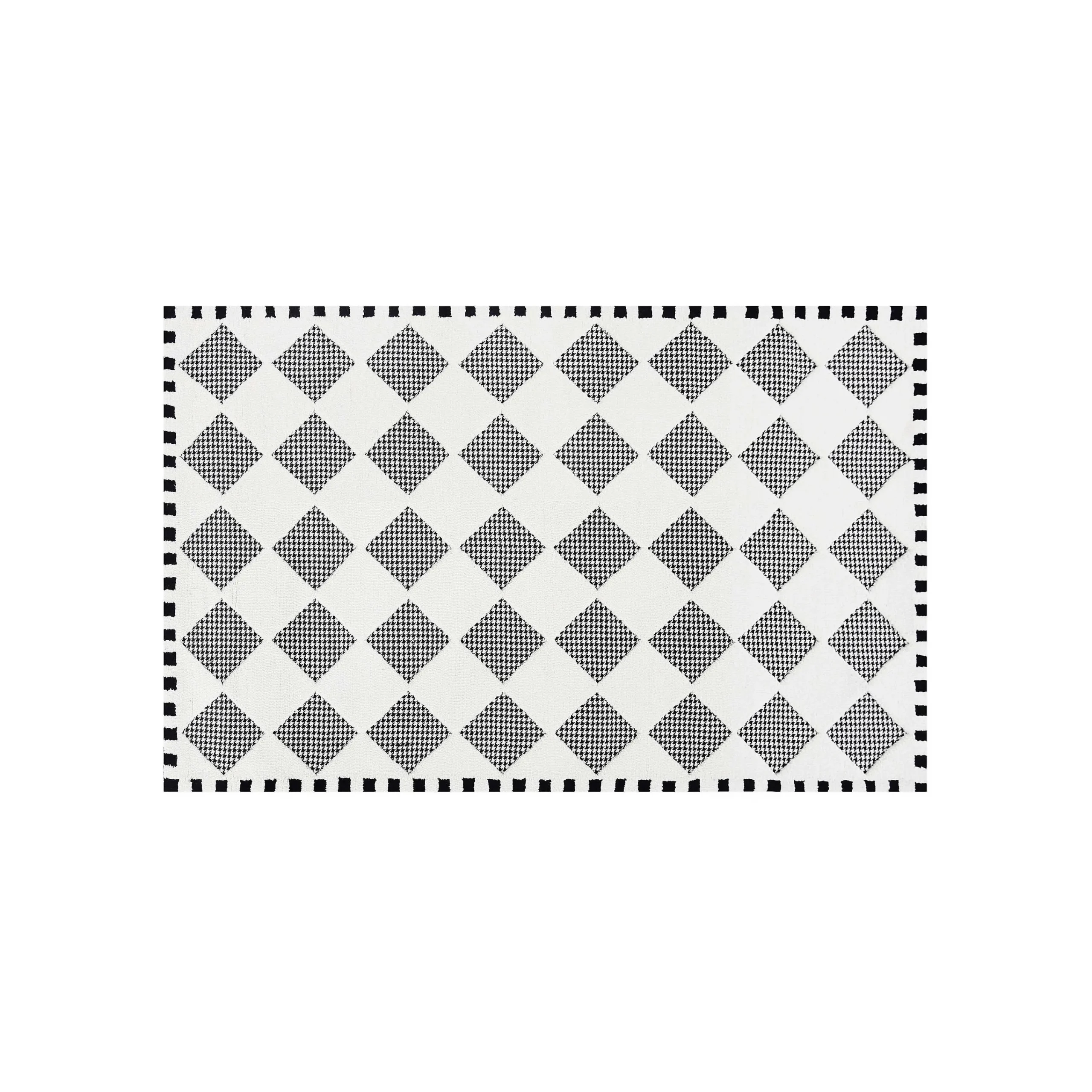 MacKenzie-Childs Houndstooth Check Diamond 5' x 8' Rug| Rugs