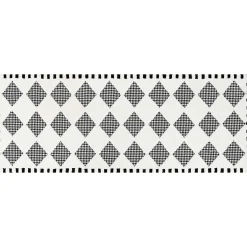 MacKenzie-Childs Houndstooth Check Diamond 2'6 x 8' Runner| Rugs