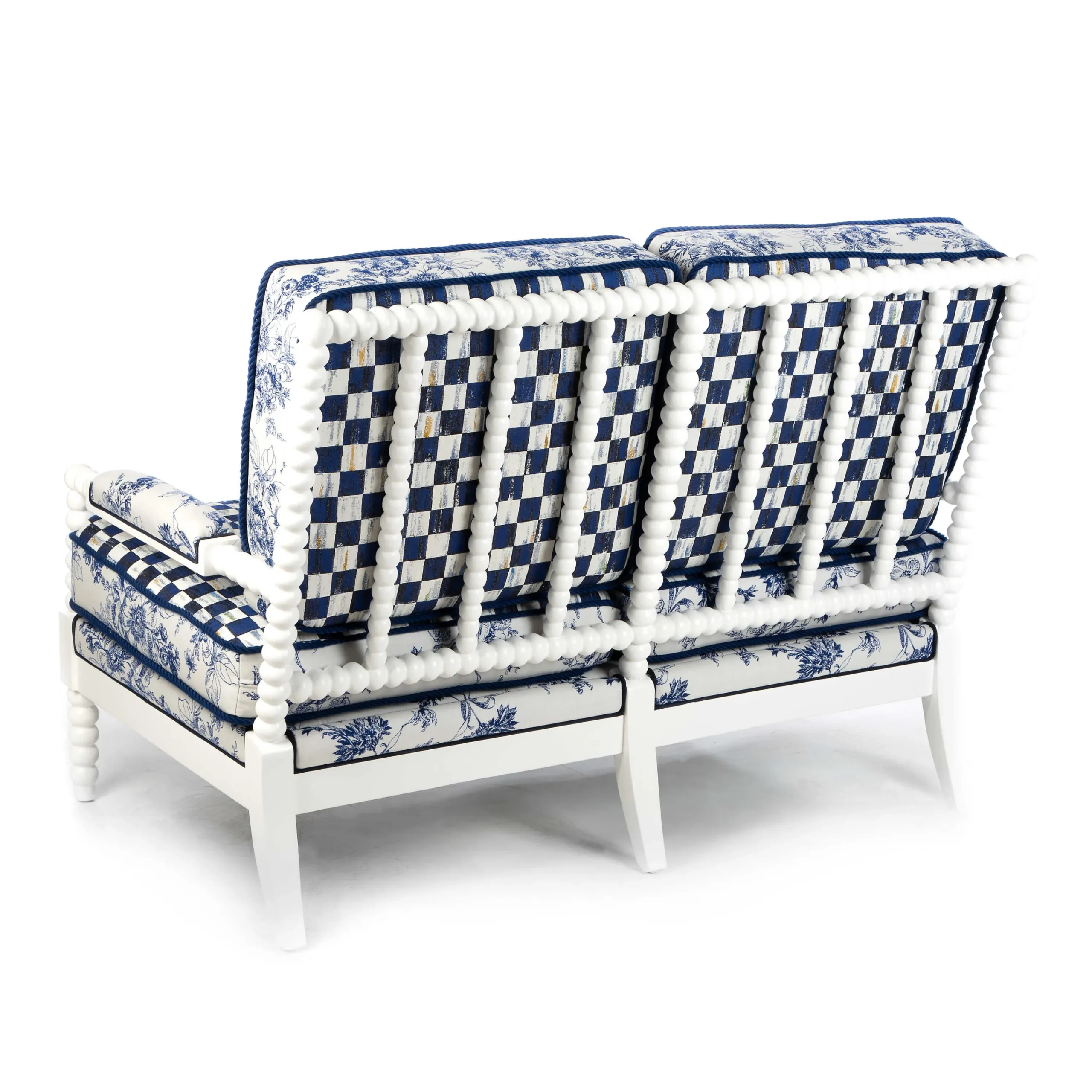 MacKenzie-Childs Indigo Villa Outdoor Loveseat| Outdoor|Spring