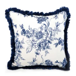 MacKenzie-Childs Indigo Villa Outdoor Throw Pillow| Pillows, Throws, & Cushions|Outdoor