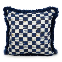 MacKenzie-Childs Indigo Villa Outdoor Throw Pillow| Pillows, Throws, & Cushions|Outdoor