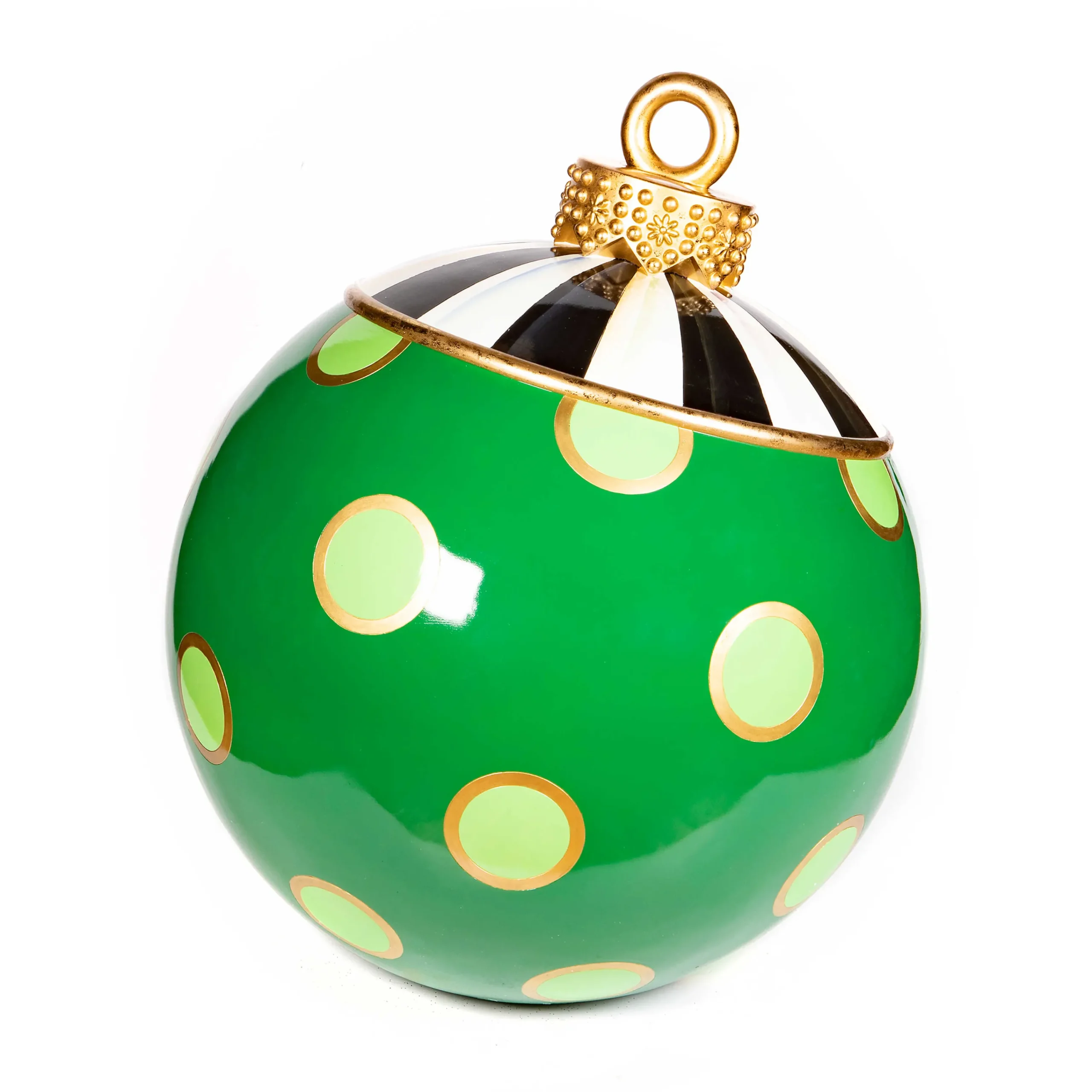 MacKenzie-Childs Jolly Dot Outdoor Ornament| Holiday|Outdoor