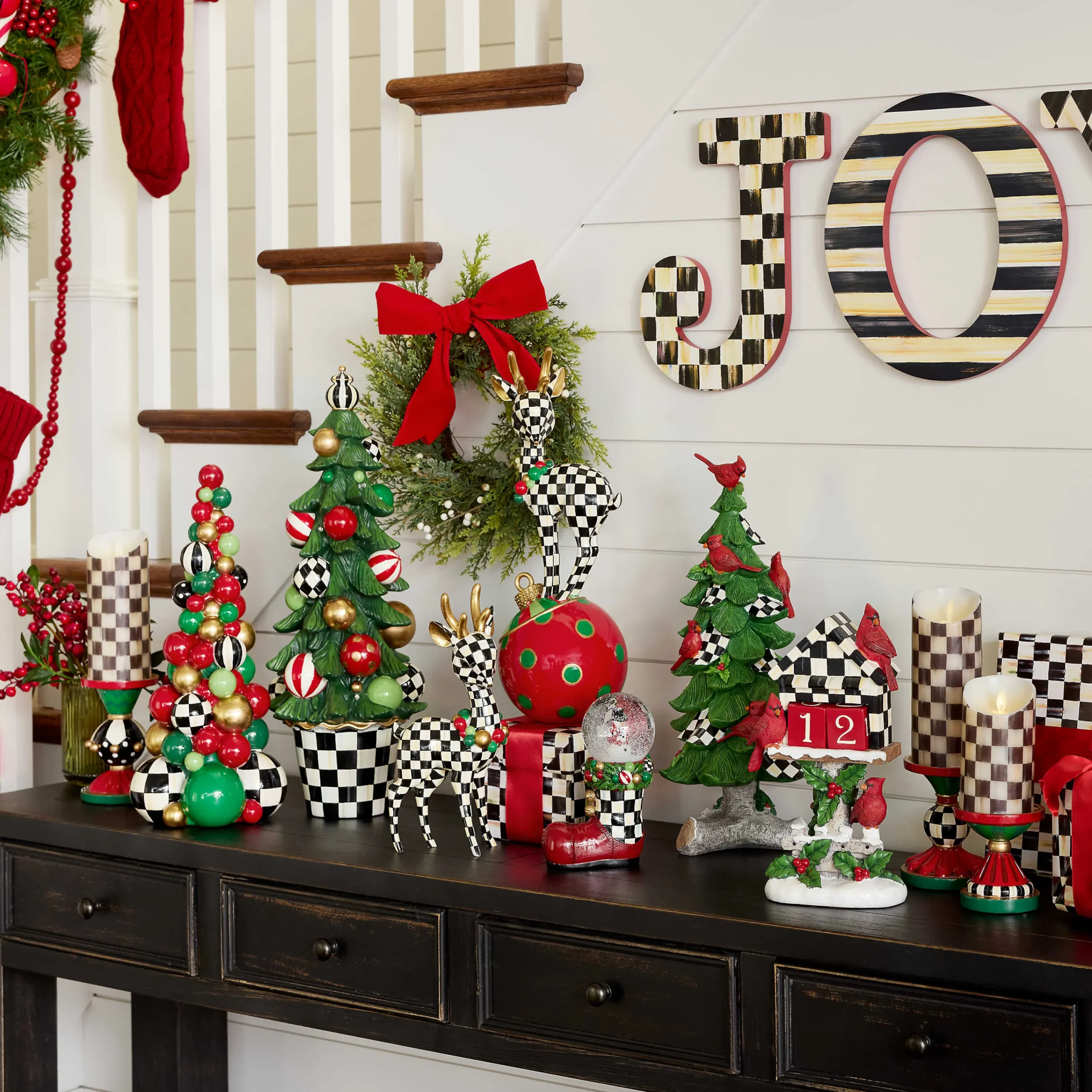 MacKenzie-Childs Jolly Holiday Bauble Tree| Holiday|Room Accents