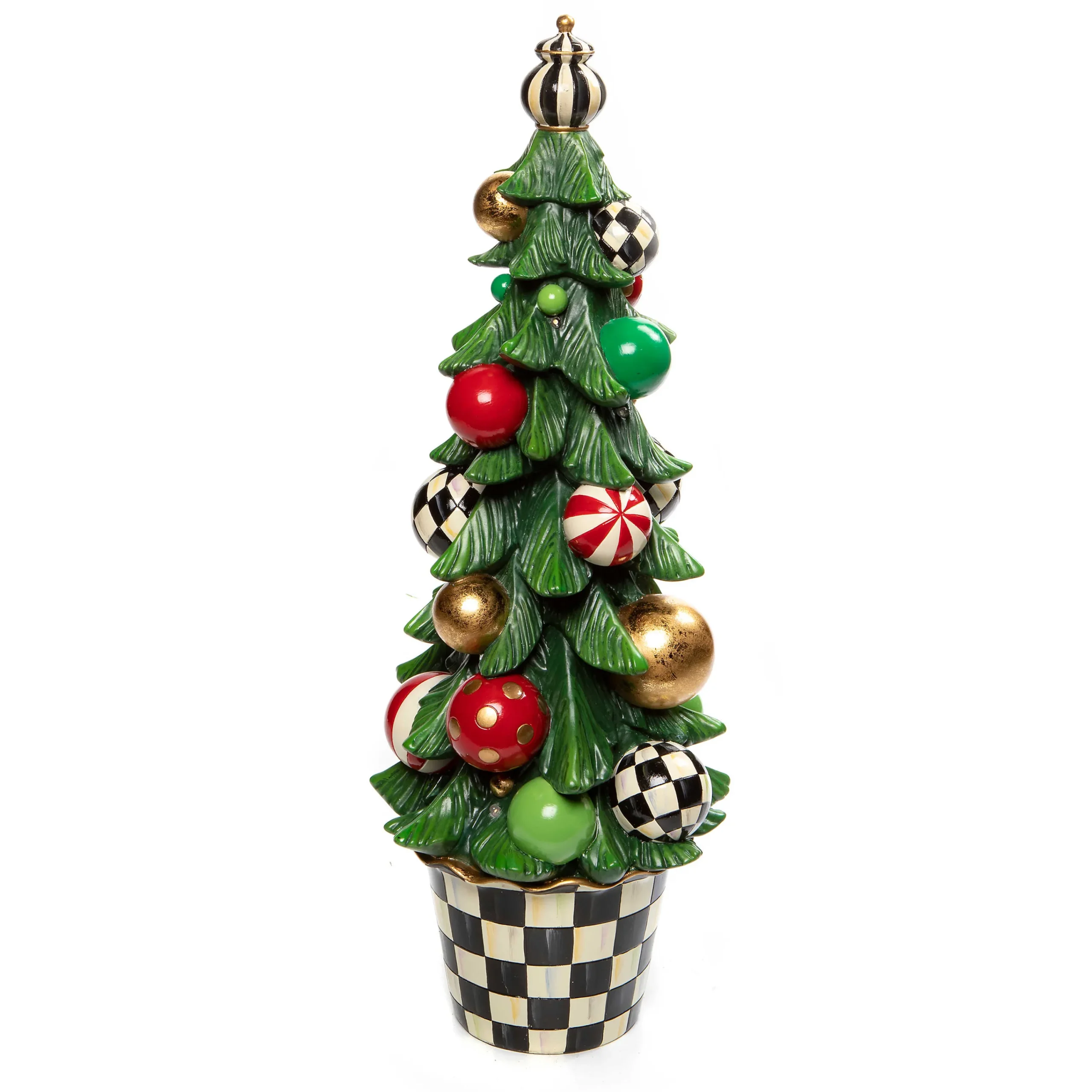MacKenzie-Childs Jolly Holiday Illuminated Tree| Holiday|Room Accents