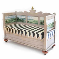 MacKenzie-Childs Landscape Blanket Bench| Storage Furniture|Entryway Furniture
