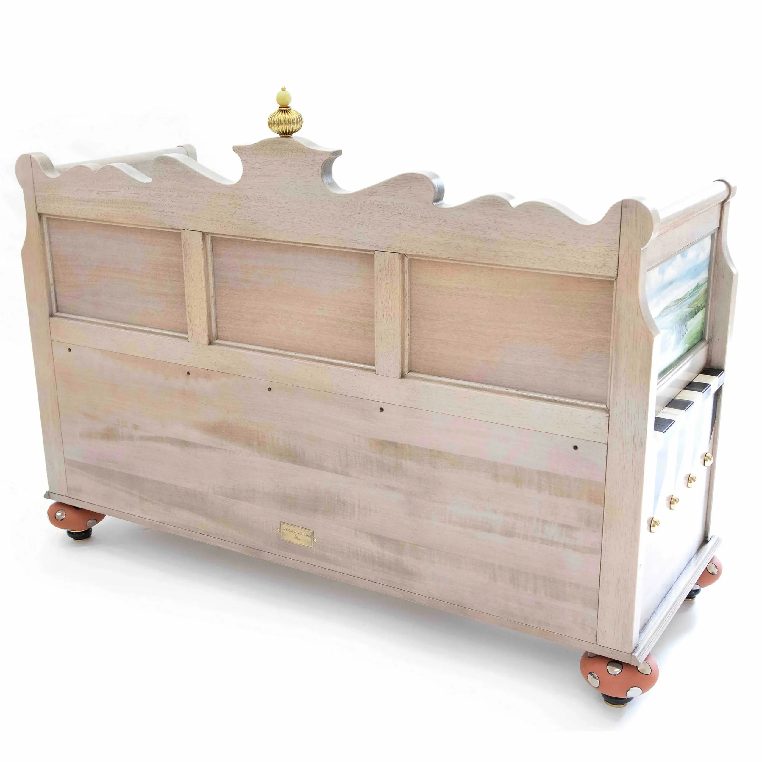 MacKenzie-Childs Landscape Blanket Bench| Storage Furniture|Entryway Furniture