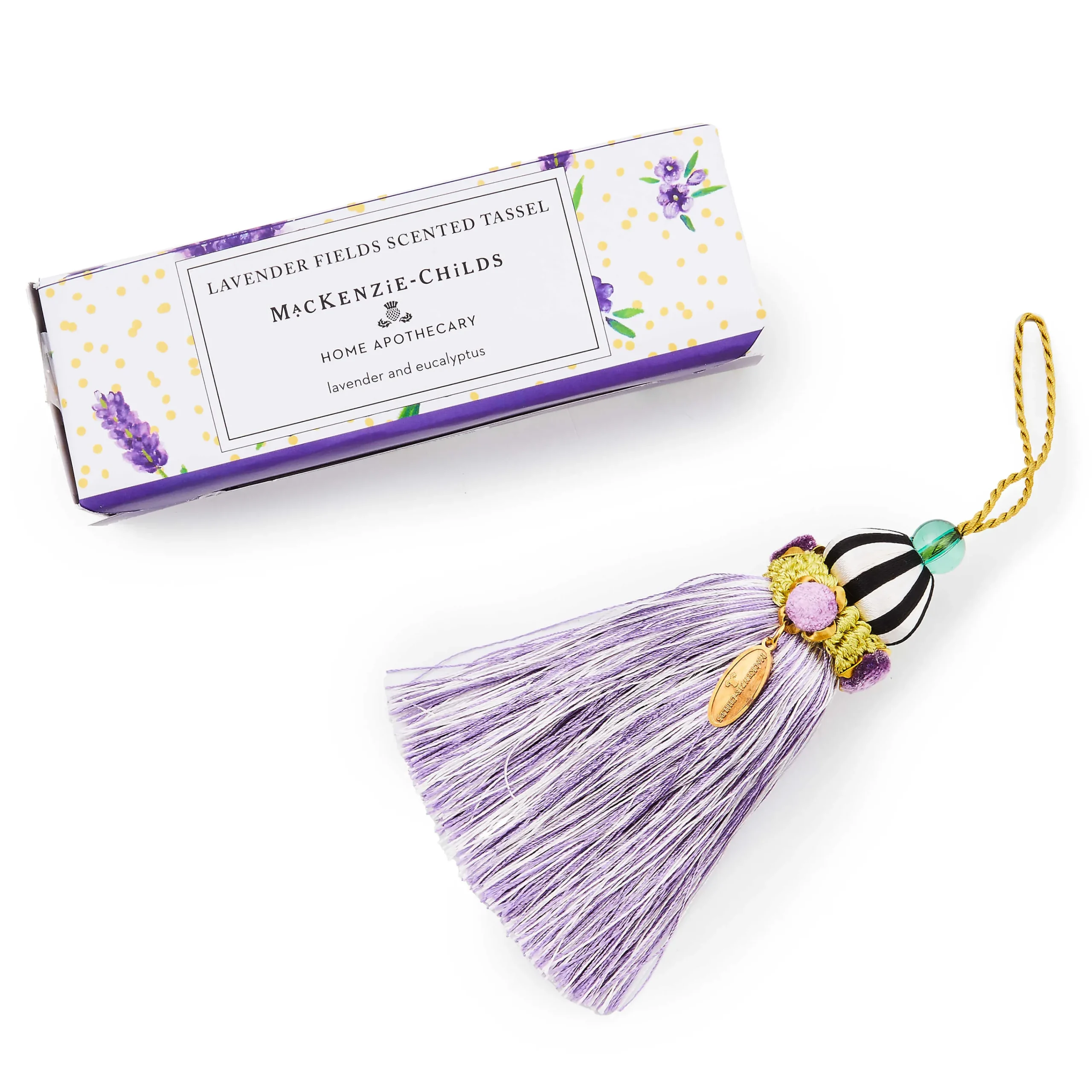MacKenzie-Childs Lavender Fields Scented Tassel| Candles & Fragrances|Finishing Touches