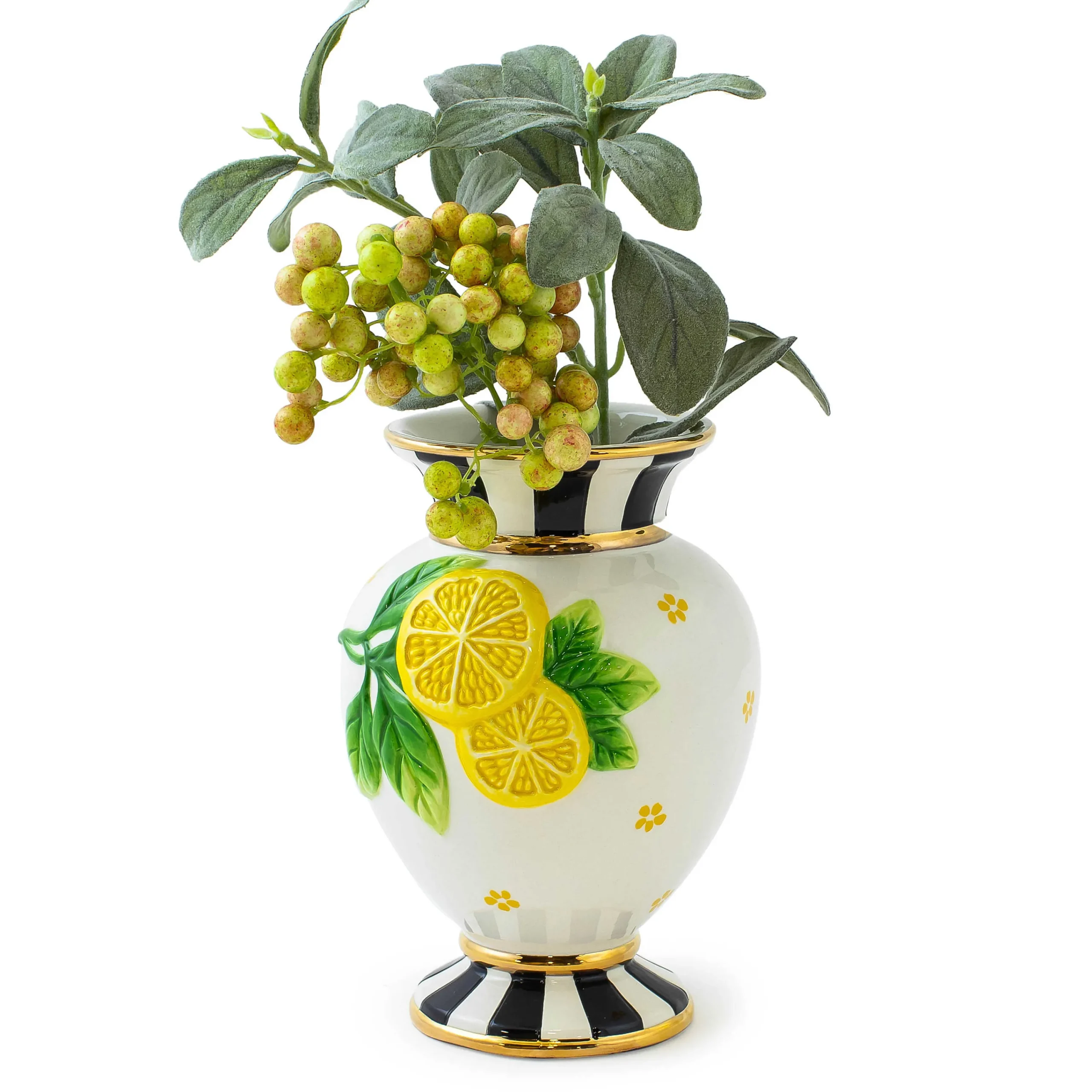 MacKenzie-Childs Lemon Vase| Spring|Room Accents