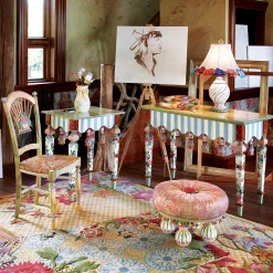 MacKenzie-Childs Light Flower Basket Side Chair| Dining Room & Kitchen