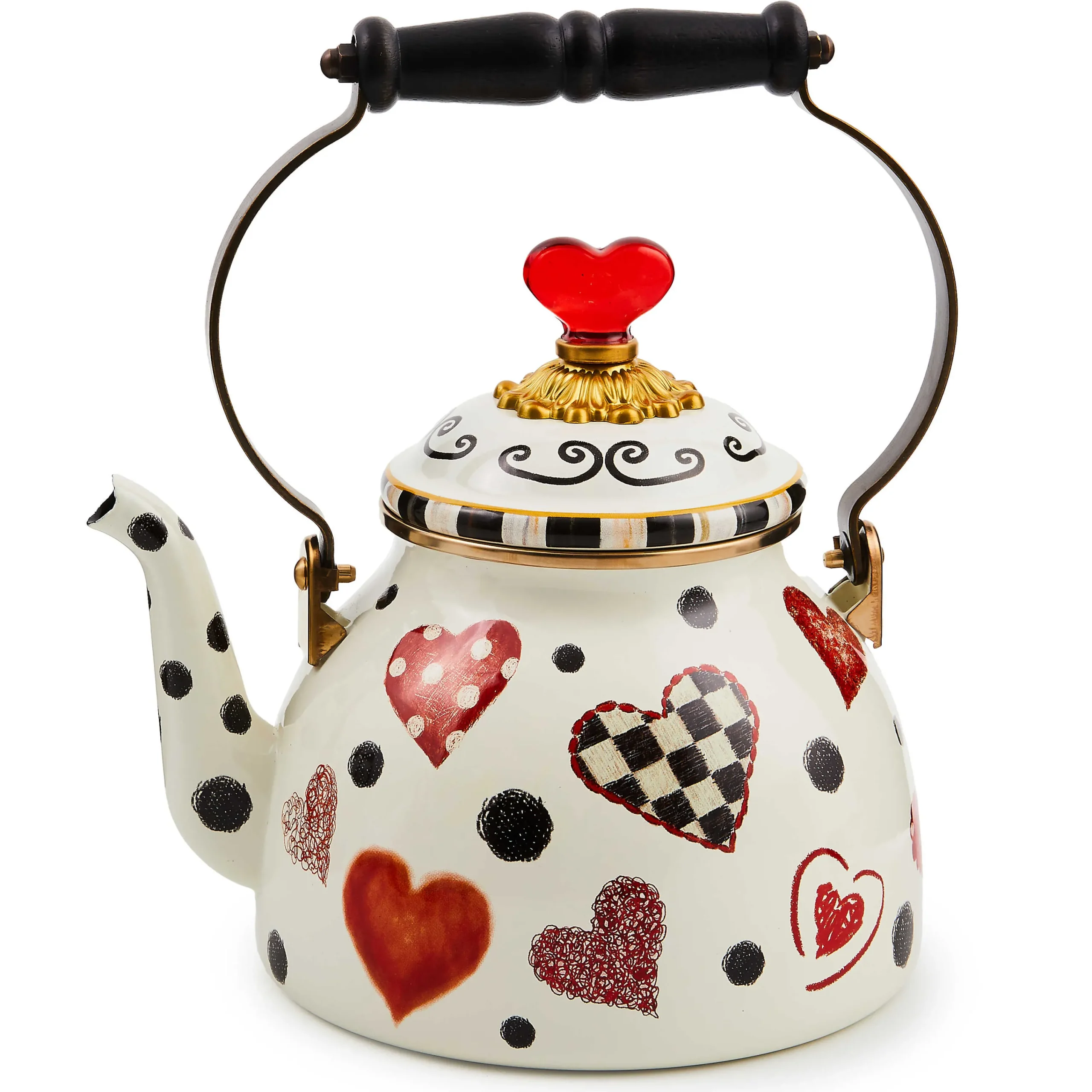 MacKenzie-Childs Love 2 Quart Tea Kettle| Fall Entertaining|Tea Kettles