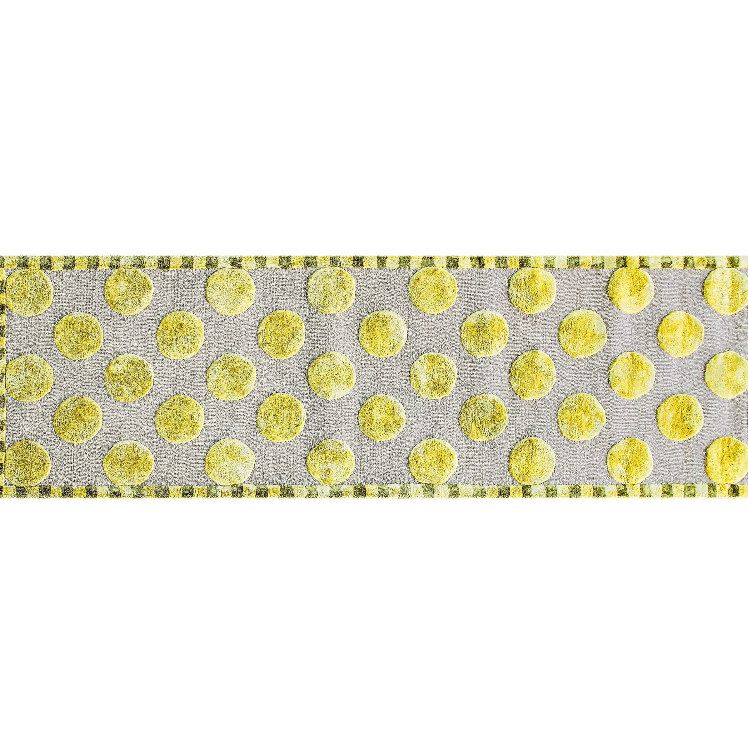MacKenzie-Childs Macro Dot Chartreuse Rug - 2'6 x 8'| Rugs