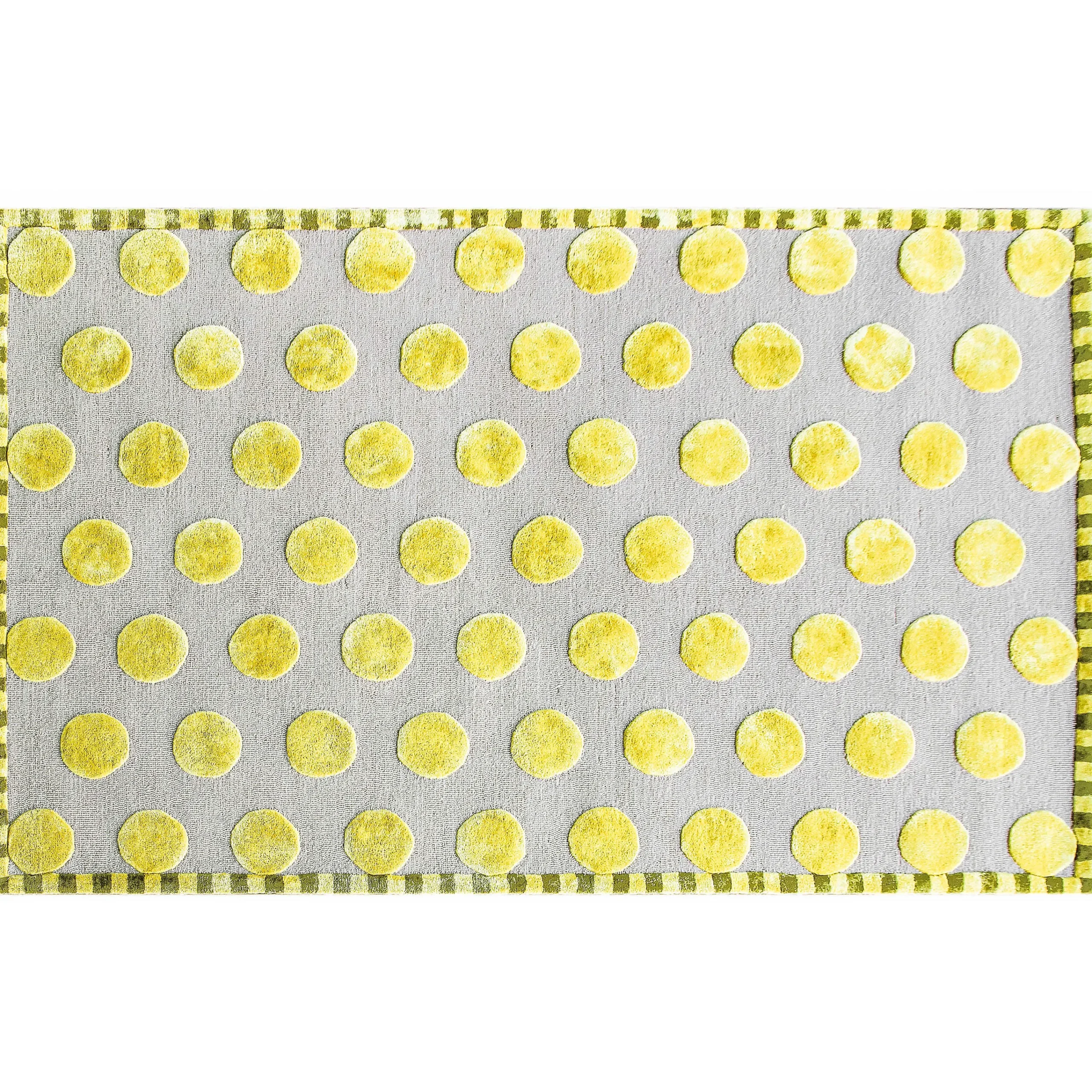 MacKenzie-Childs Macro Dot Chartreuse Rug - 5' x 8'| Rugs