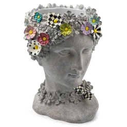 MacKenzie-Childs Maia Large Bust Planter| Spring|Greenery & Florals