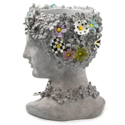 MacKenzie-Childs Maia Large Bust Planter| Spring|Greenery & Florals