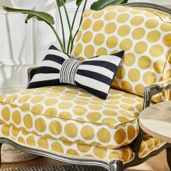 MacKenzie-Childs Marquee Bow Throw Pillow| Pillows, Throws, & Cushions