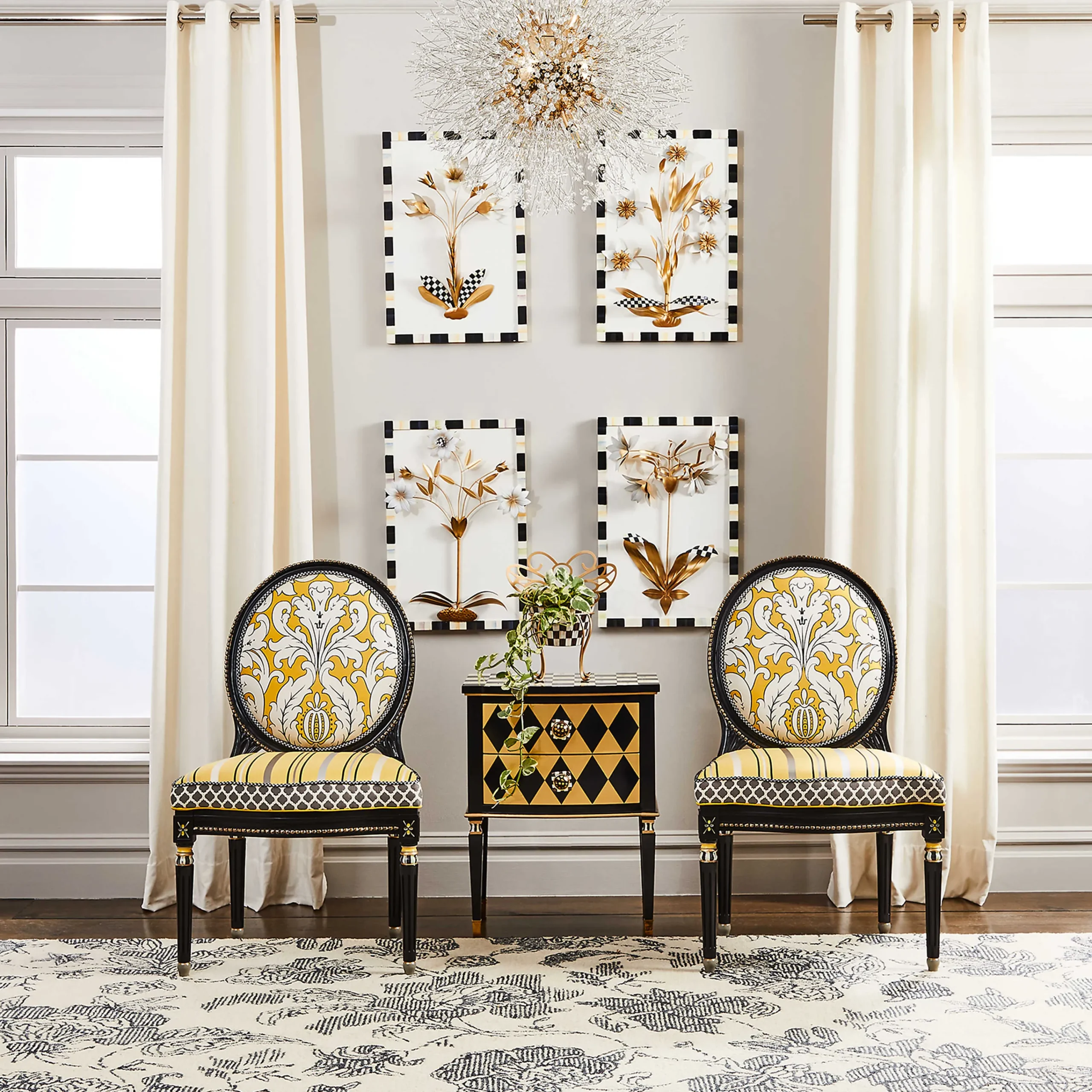 MacKenzie-Childs Masquerade Accent Chest| Storage Furniture