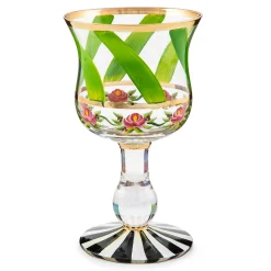 MacKenzie-Childs Maypole Leaf Wine Glass| Drinkware|Bar Entertaining