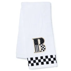 MacKenzie-Childs Monogram B Check Hand Towel| Bath & Bath Accessories