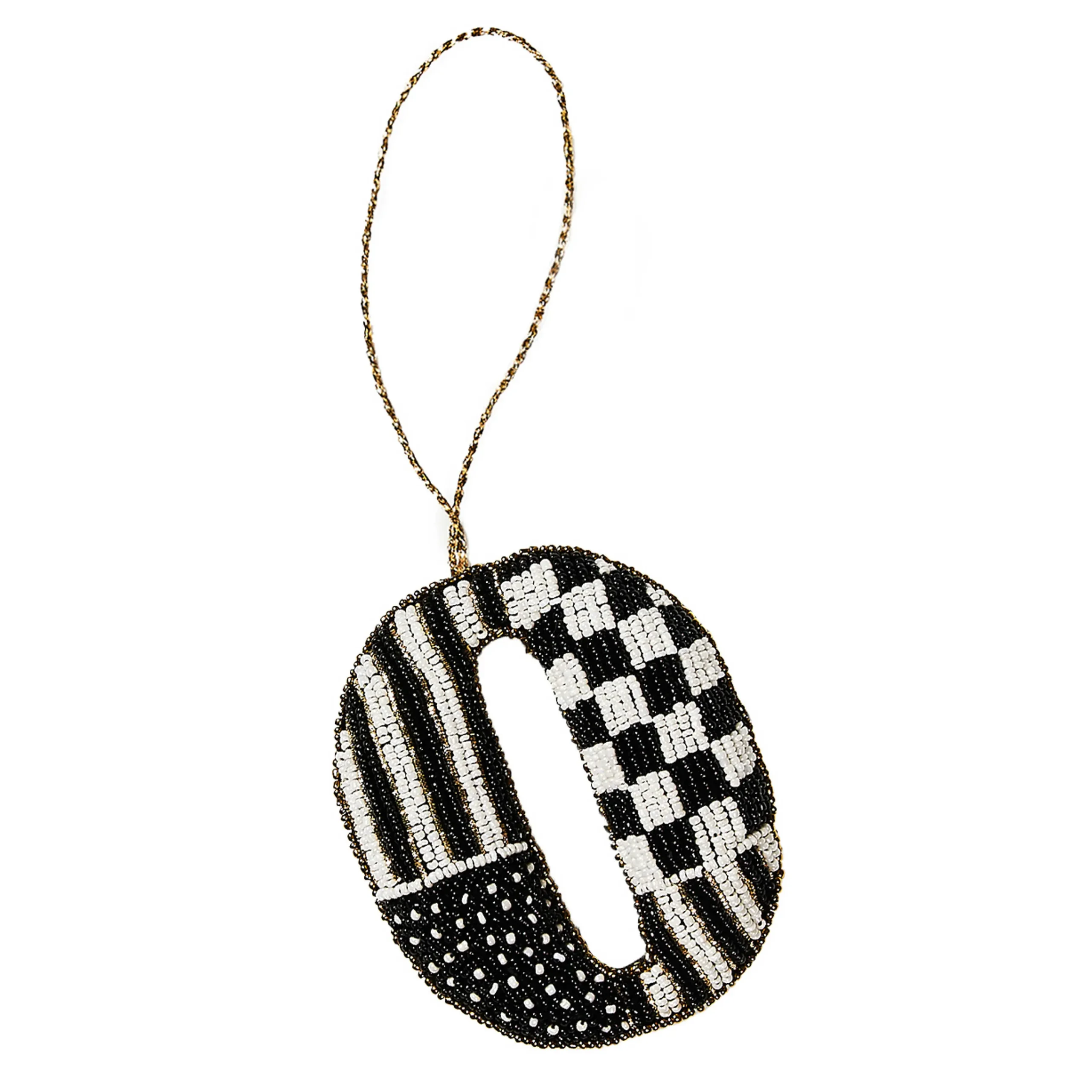 MacKenzie-Childs Monogram Beaded O Ornament| Holiday