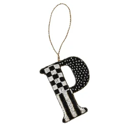 MacKenzie-Childs Monogram Beaded P Ornament| Holiday