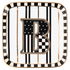 MacKenzie-Childs Monogram Dish - B| Dinnerware & Flatware