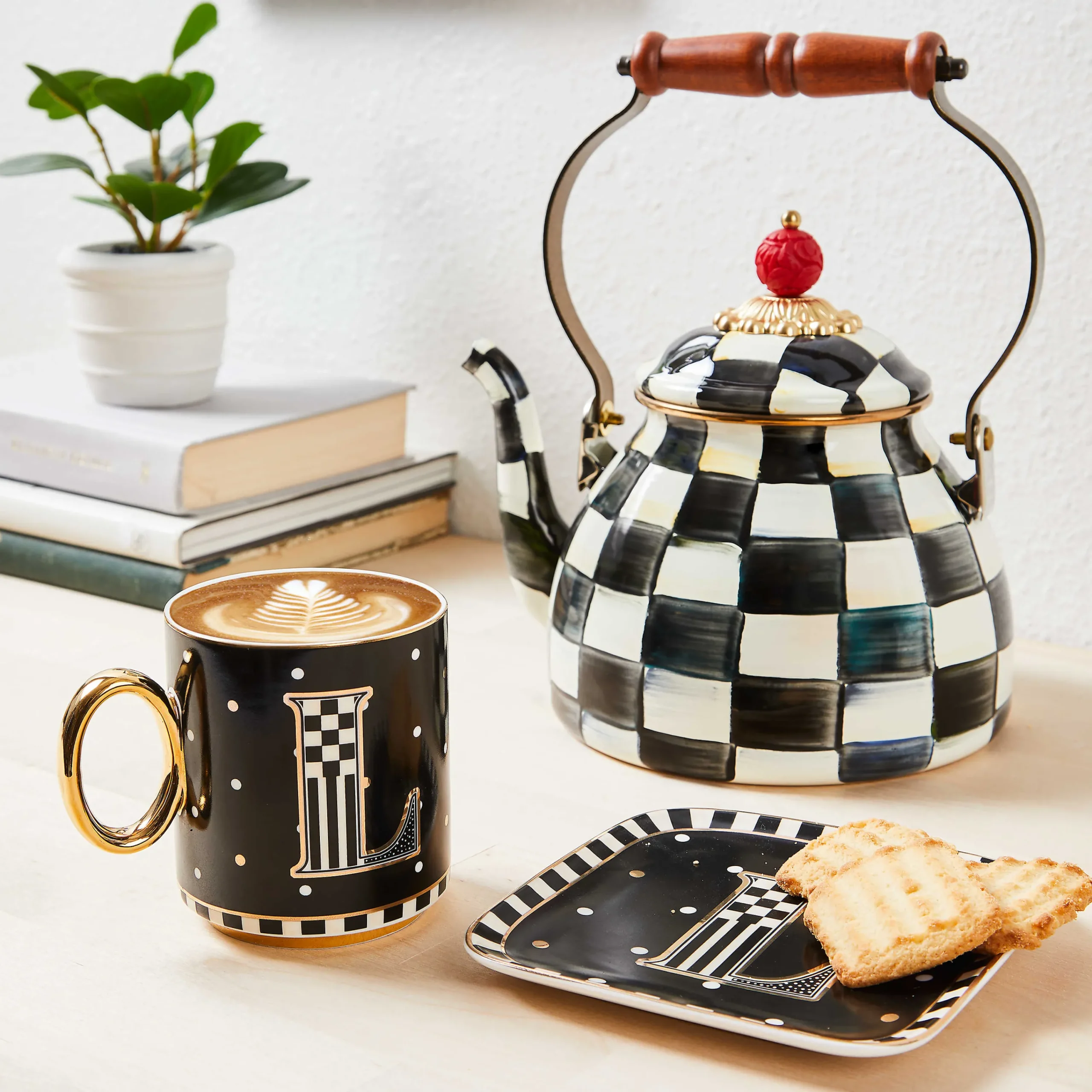 MacKenzie-Childs Monogram Dish - F| Dinnerware & Flatware