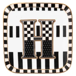 MacKenzie-Childs Monogram Dish - H| Dinnerware & Flatware
