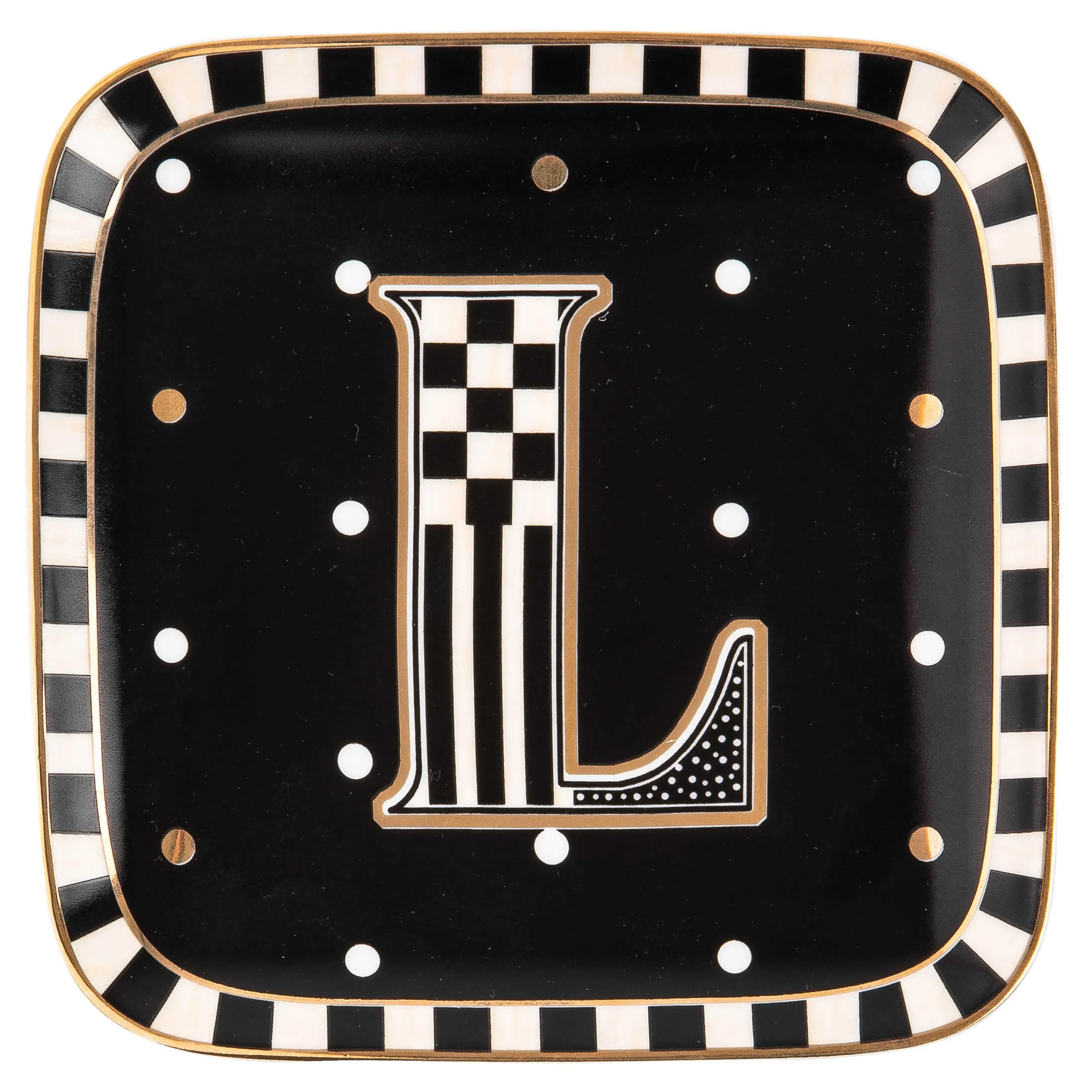 MacKenzie-Childs Monogram Dish - L| Dinnerware & Flatware