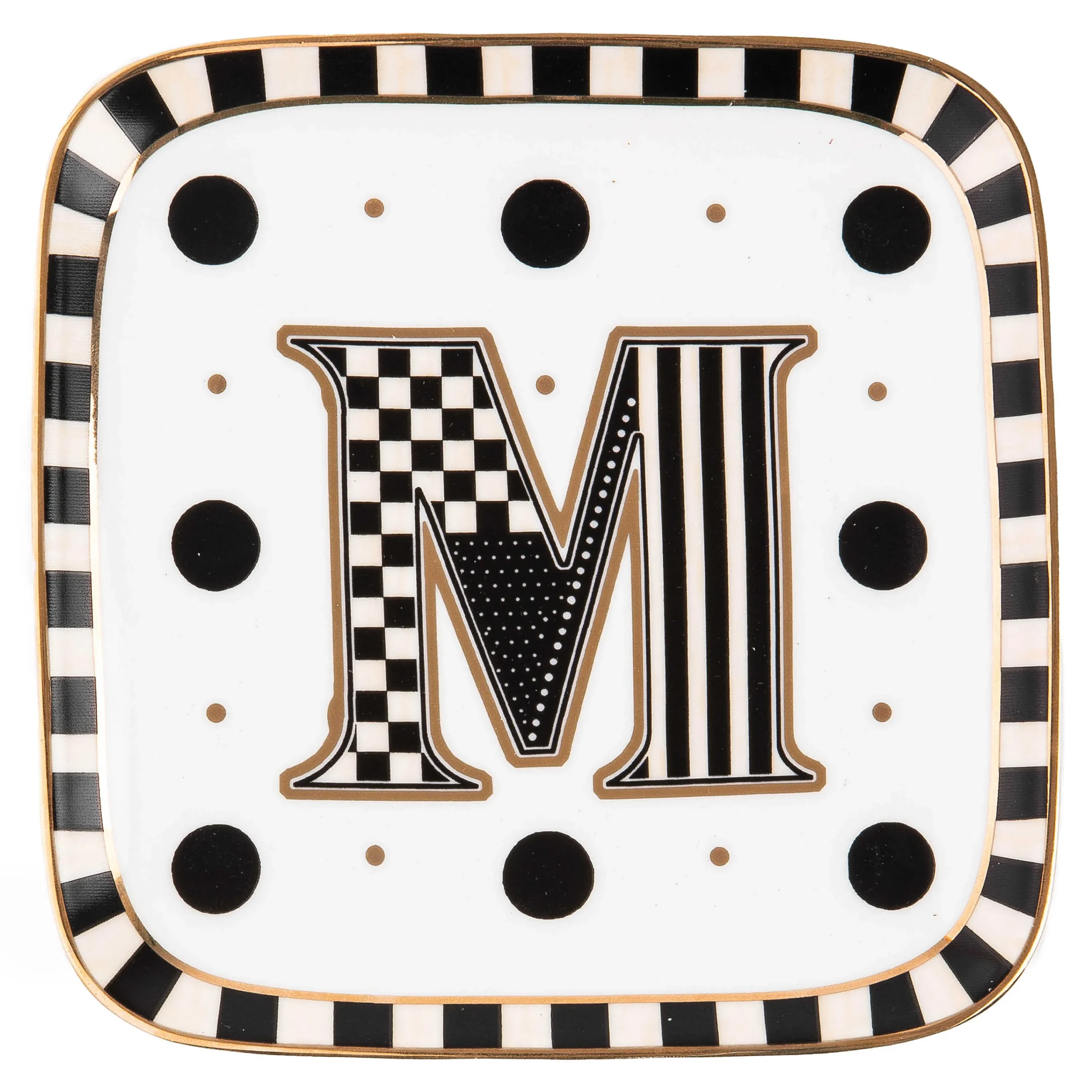 MacKenzie-Childs Monogram Dish - M| Dinnerware & Flatware