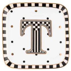 MacKenzie-Childs Monogram Dish - T| Dinnerware & Flatware
