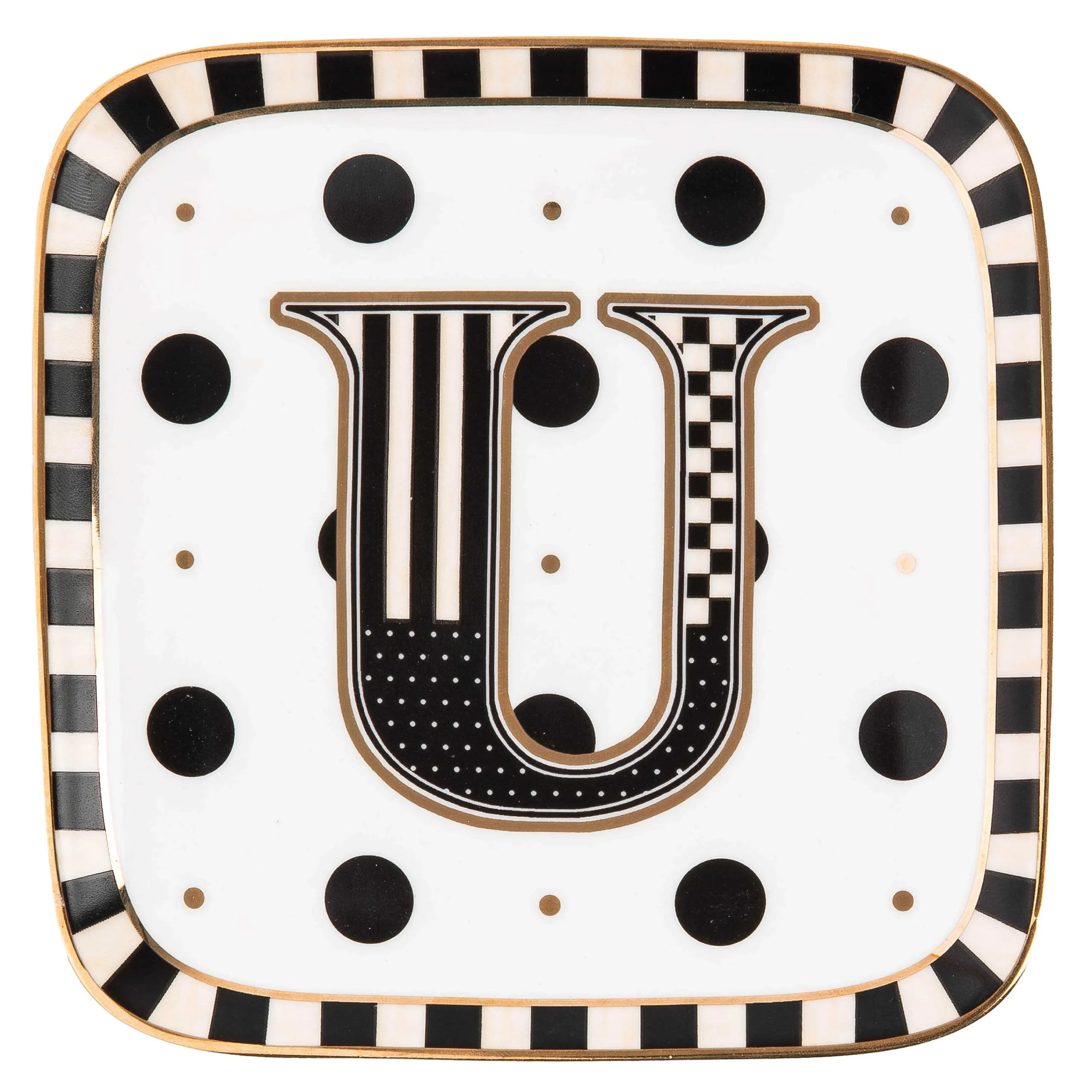 MacKenzie-Childs Monogram Dish - U| Dinnerware & Flatware