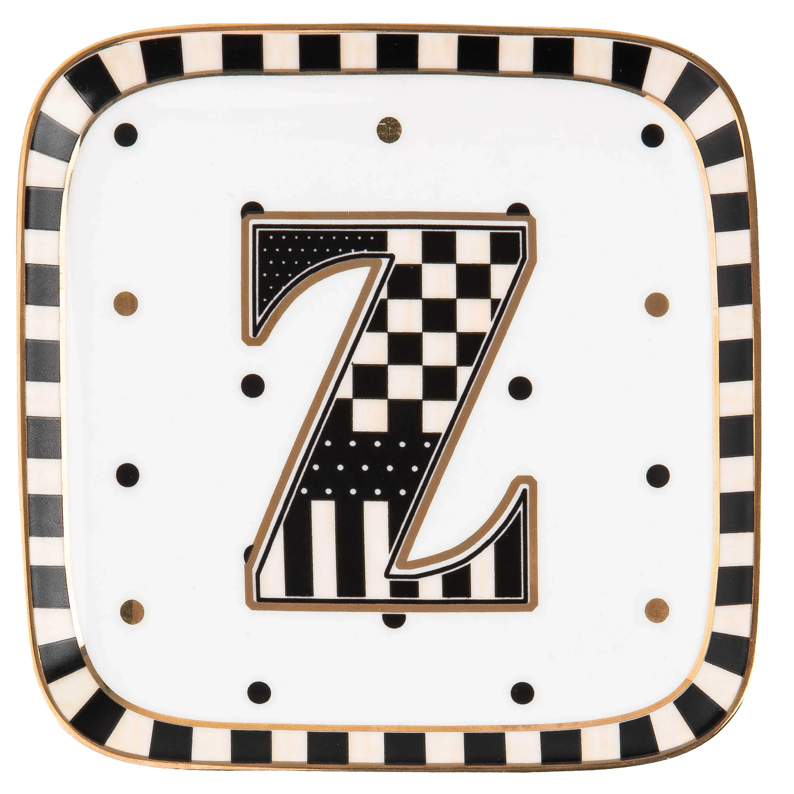 MacKenzie-Childs Monogram Dish - Z| Dinnerware & Flatware