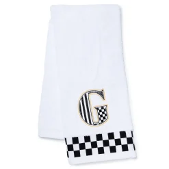 MacKenzie-Childs Monogram G Check Hand Towel| Bath & Bath Accessories