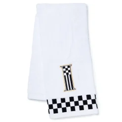 MacKenzie-Childs Monogram I Check Hand Towel| Bath & Bath Accessories