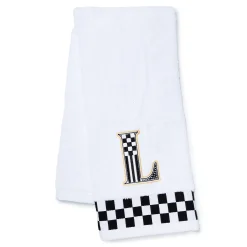 MacKenzie-Childs Monogram L Check Hand Towel| Bath & Bath Accessories