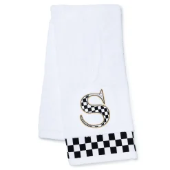 MacKenzie-Childs Monogram S Check Hand Towel| Bath & Bath Accessories