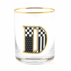 MacKenzie-Childs Monogram Tumbler - D| Holiday|Drinkware