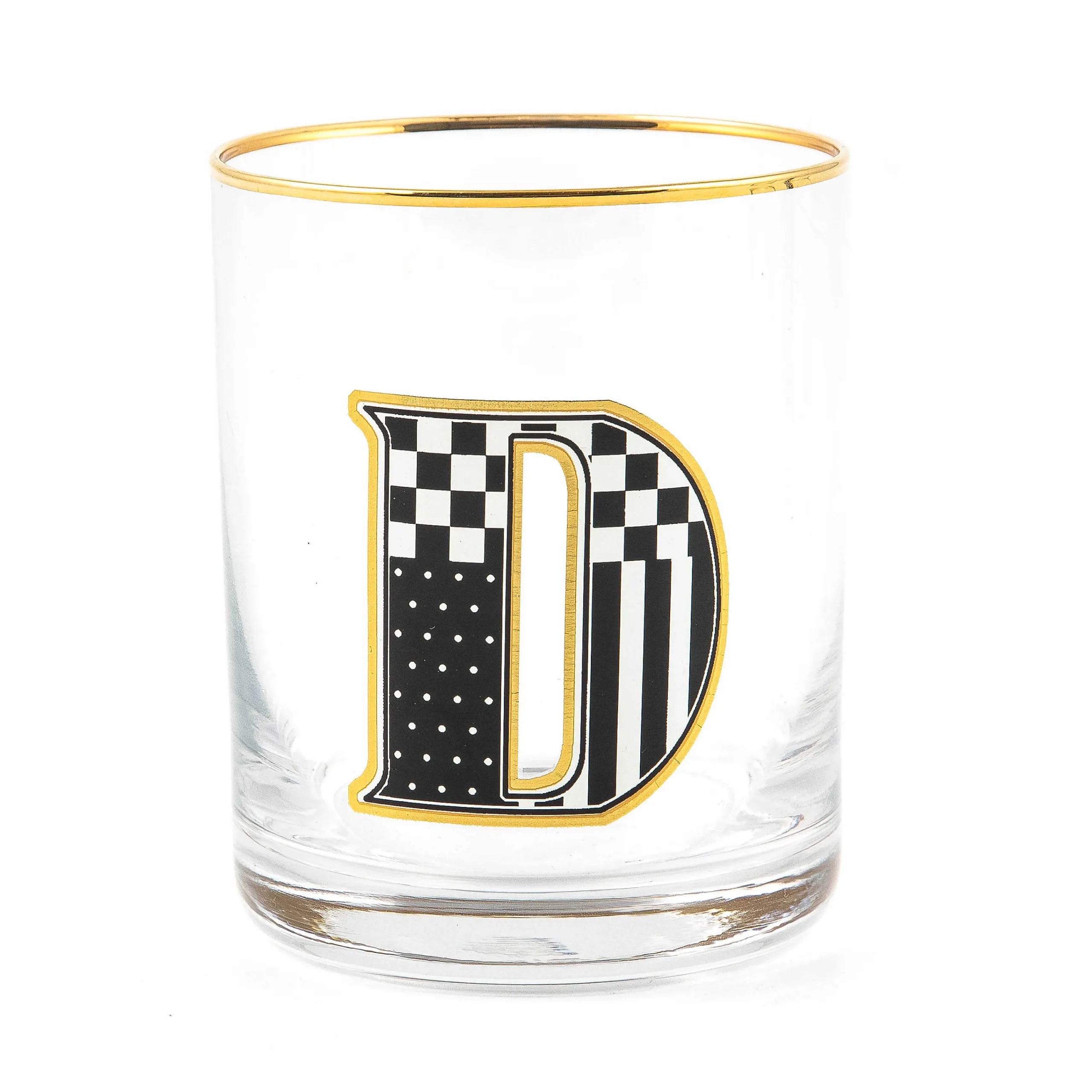 MacKenzie-Childs Monogram Tumbler - D| Holiday|Drinkware