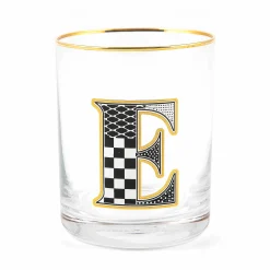 MacKenzie-Childs Monogram Tumbler - E| Holiday|Drinkware