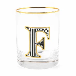 MacKenzie-Childs Monogram Tumbler - F| Holiday|Drinkware