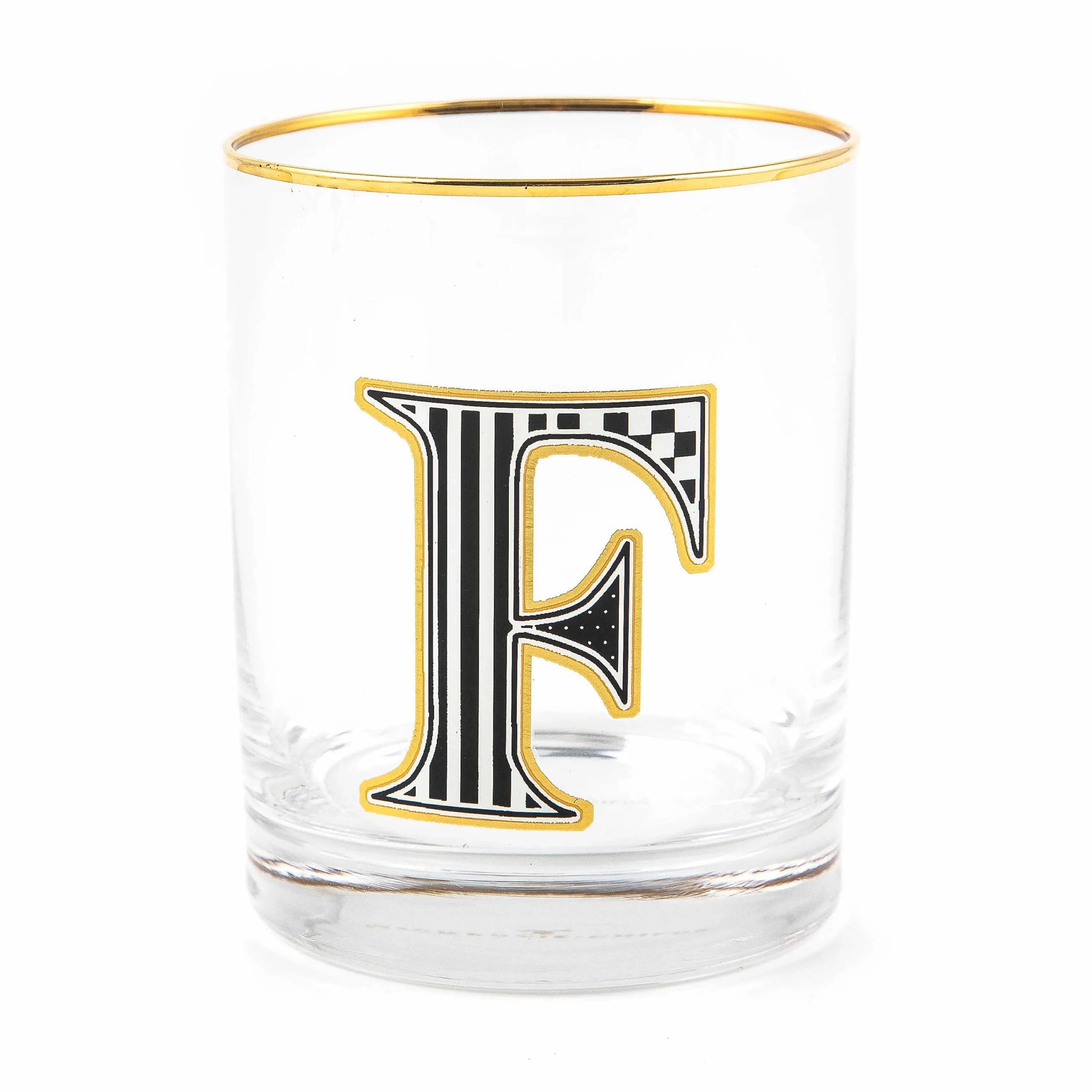 MacKenzie-Childs Monogram Tumbler - F| Holiday|Drinkware