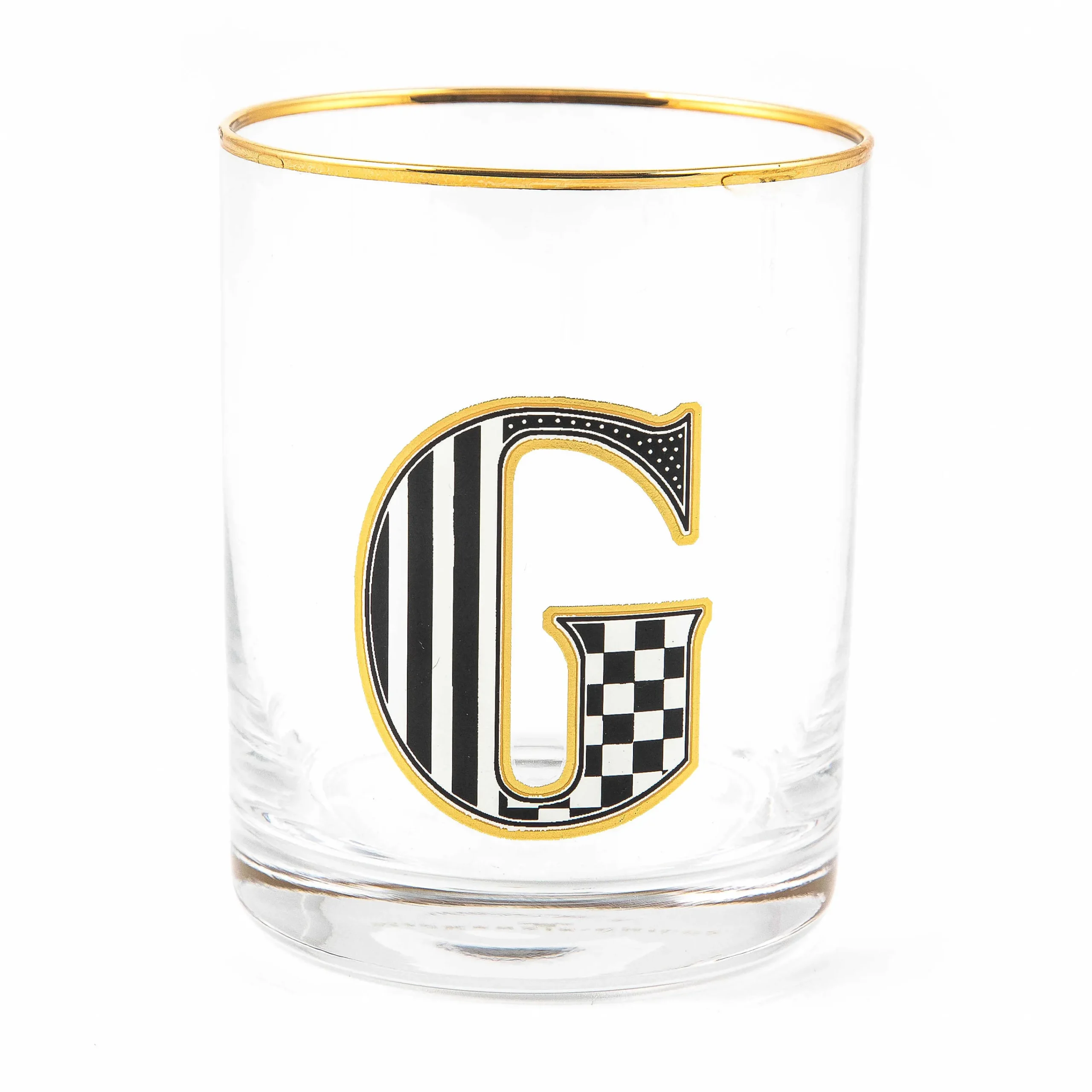 MacKenzie-Childs Monogram Tumbler - G| Holiday|Drinkware