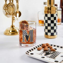 MacKenzie-Childs Monogram Tumbler - G| Holiday|Drinkware