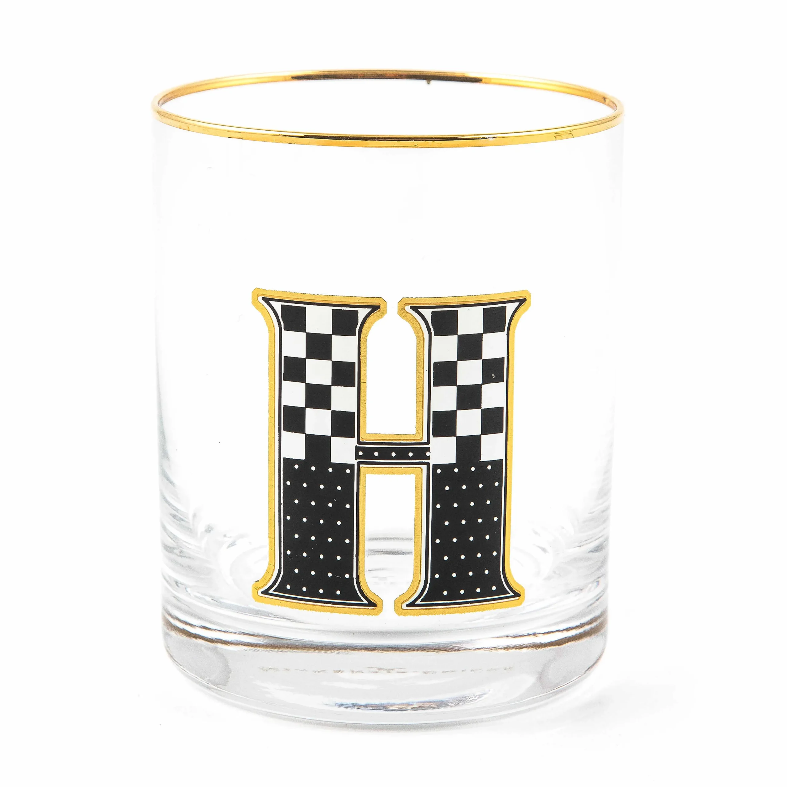 MacKenzie-Childs Monogram Tumbler - H| Holiday|Drinkware