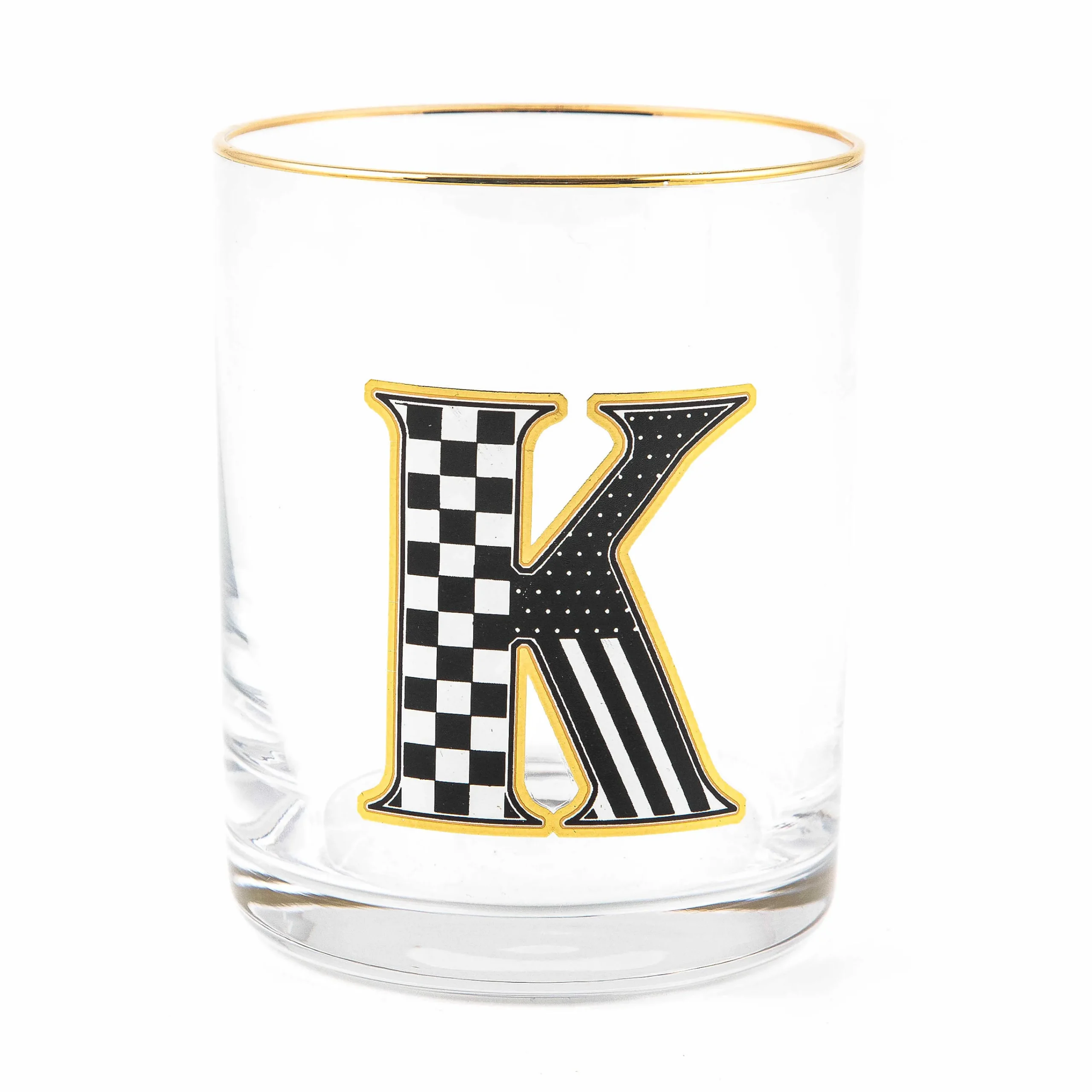 MacKenzie-Childs Monogram Tumbler - K| Holiday|Drinkware