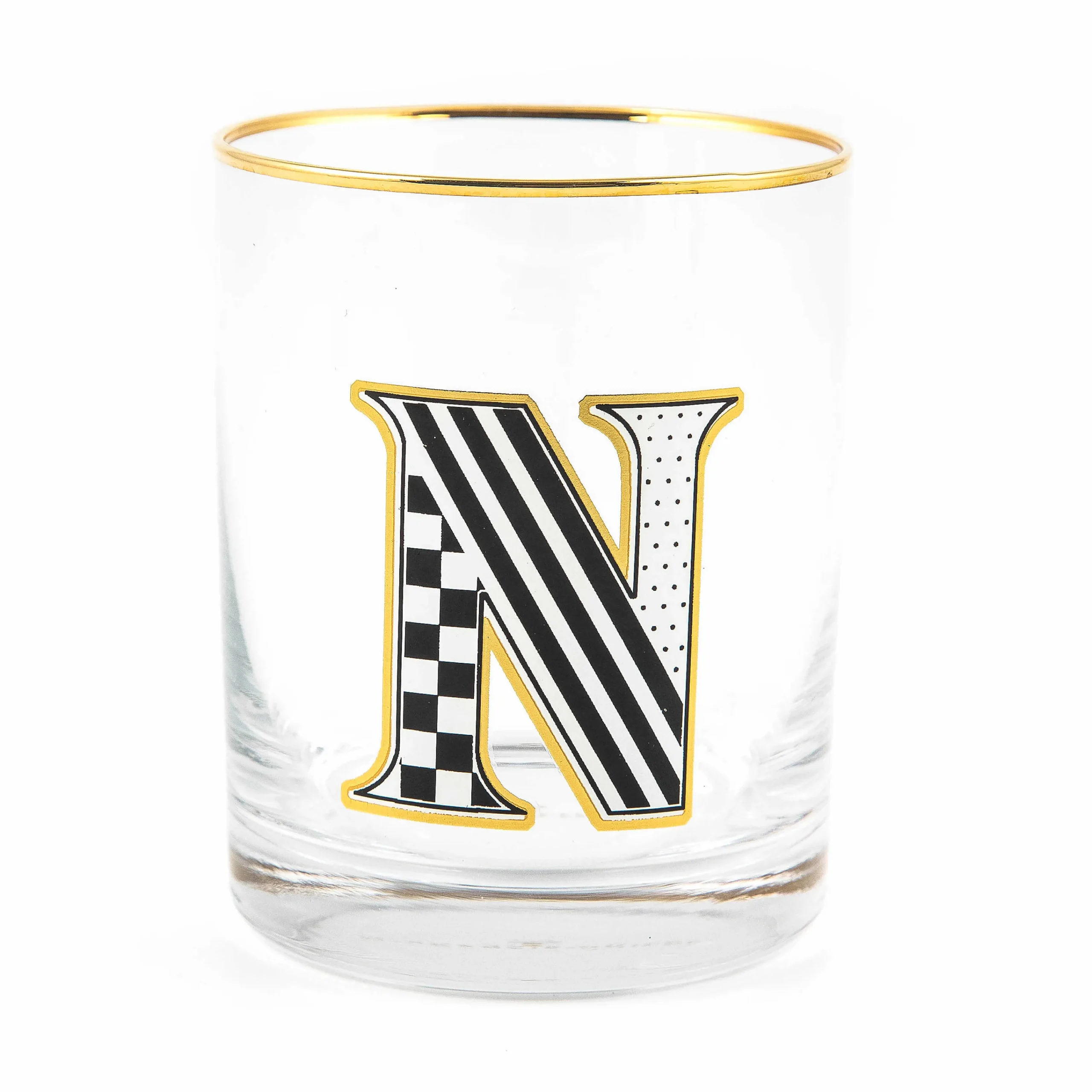 MacKenzie-Childs Monogram Tumbler - N| Holiday|Drinkware