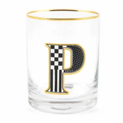 MacKenzie-Childs Monogram Tumbler - P| Holiday|Drinkware